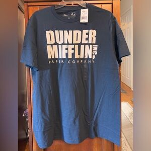 Ripple Junction Dunder Mifflin Navy Blue T-Shirt NWT